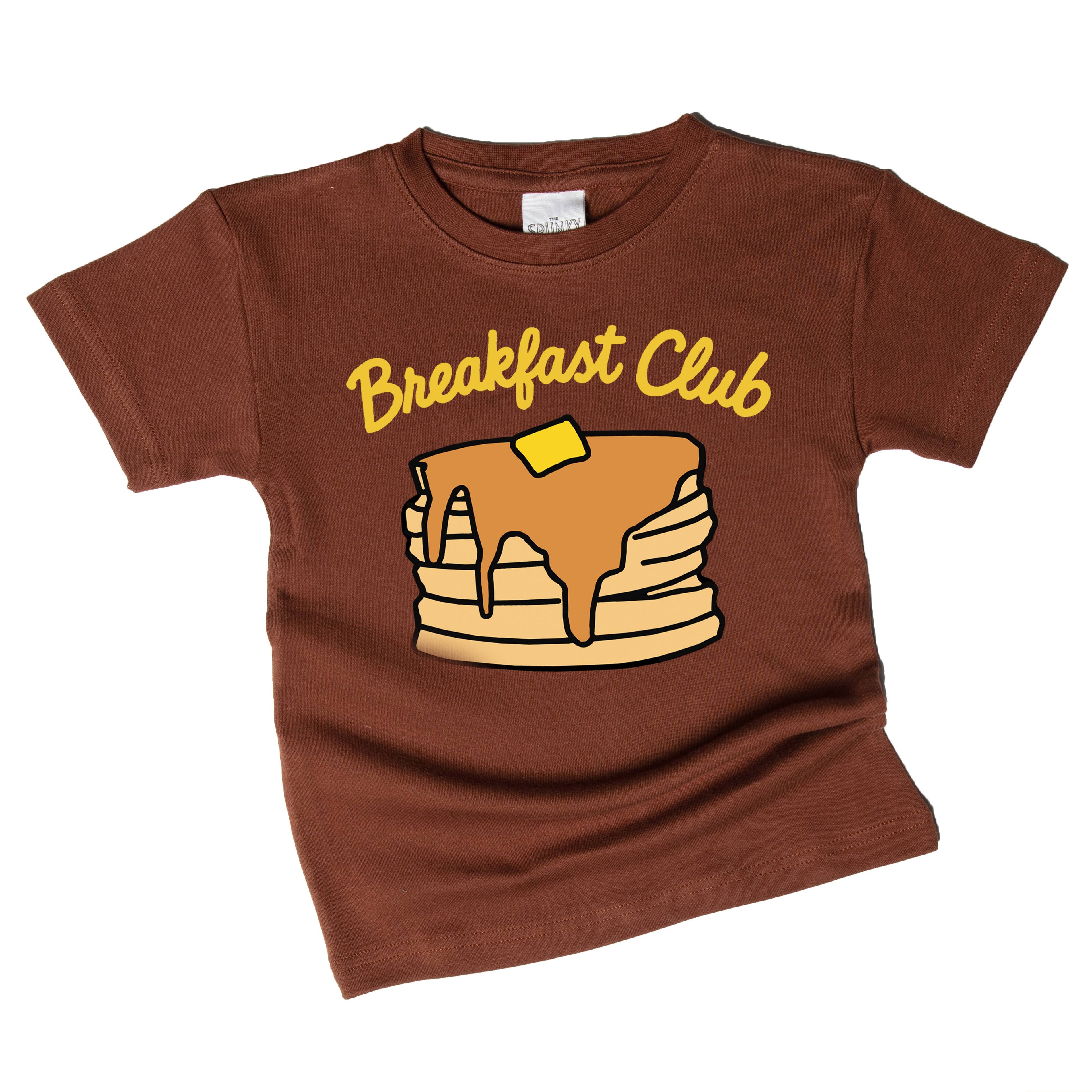Pancakes Breakfast Club Stack Foodie Kids Organic Shirt